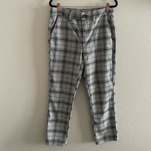 American eagle plaid crop pants